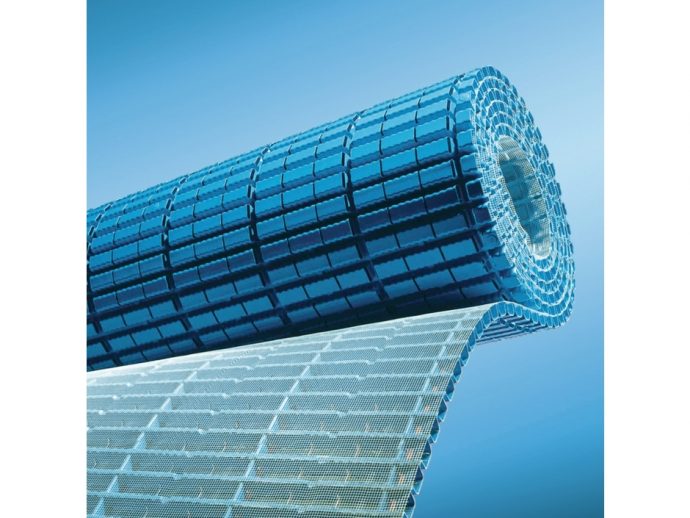 Drenāžas paklājs AquaDrain EK balkoniem terasēm jumtiem zem drenāžas javas ar virspusē uzklātu speciālu filtrējošu audumu.